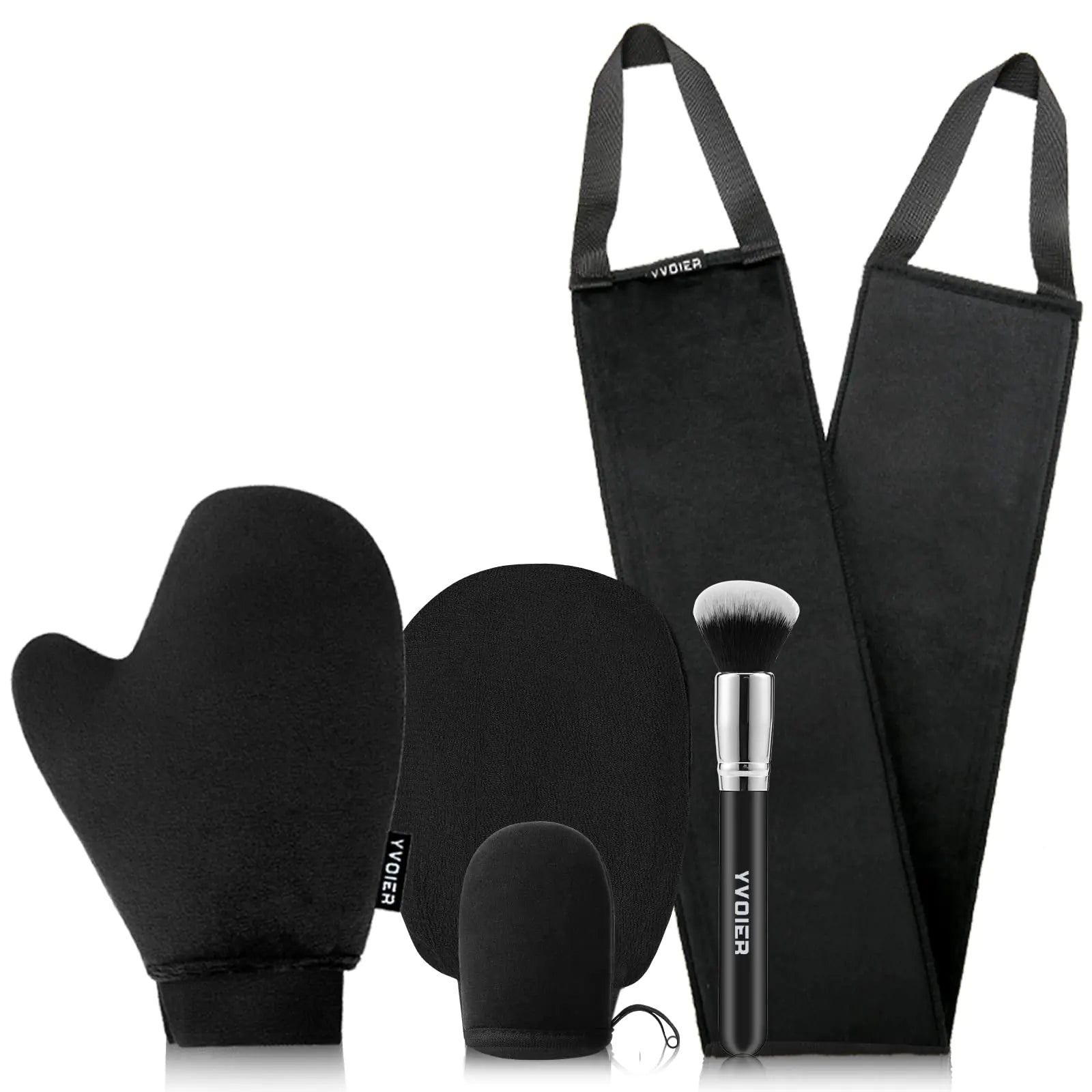 Aura 5-Pack Self Tanning Mitt Applicator Kit – Reusable Sunless Tanner Gloves for Streak-Free, Even Tan, Soft & Durable Tanning Mitts for Self Tanner, Lotion & Bronzer