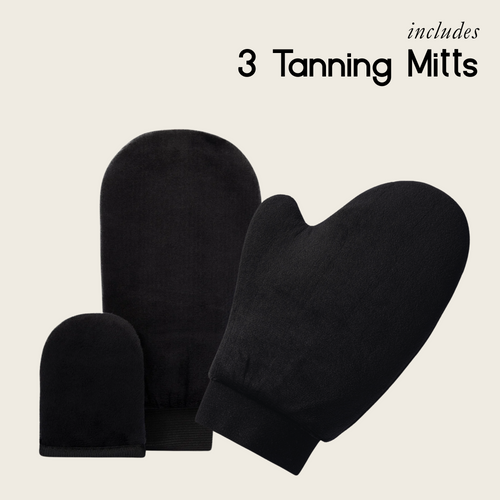 Aura 5-Pack Self Tanning Mitt Applicator Kit – Reusable Sunless Tanner Gloves for Streak-Free, Even Tan, Soft & Durable Tanning Mitts for Self Tanner, Lotion & Bronzer